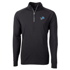 Cutter & Buck Adapt Eco Knit Quarter-Zip Pullover Jacket - Detroit Lions