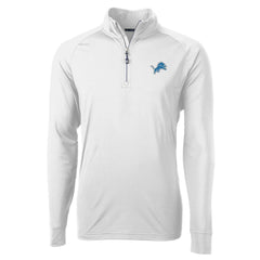 Cutter & Buck Adapt Eco Knit Quarter-Zip Pullover Jacket - Detroit Lions