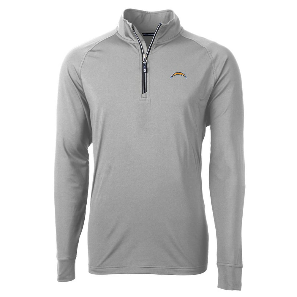 Cutter & Buck Adapt Eco Knit Quarter-Zip Pullover Jacket - Los Angeles Chargers