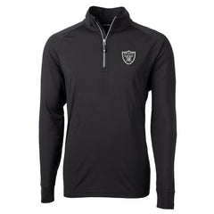 Cutter & Buck Adapt Eco Knit Quarter-Zip Pullover Jacket - Las Vegas Raiders