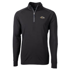 Cutter & Buck Adapt Eco Knit Quarter-Zip Pullover Jacket - Baltimore Ravens