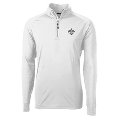 Cutter & Buck Adapt Eco Knit Quarter-Zip Pullover Jacket - New Orleans Saints