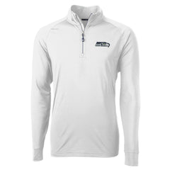 Cutter & Buck Adapt Eco Knit Quarter-Zip Pullover Jacket - Seattle Seahawks