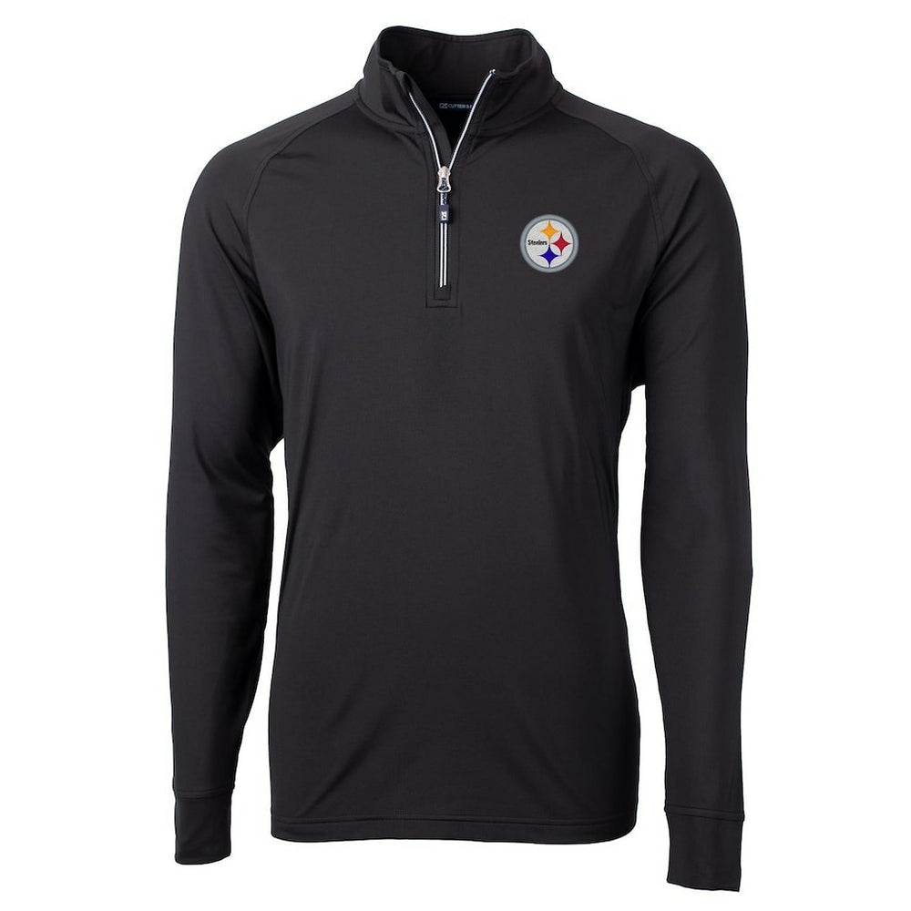 Cutter & Buck Adapt Eco Knit Quarter-Zip Pullover Jacket - Pittsburgh Steelers