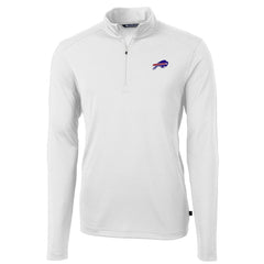 Cutter & Buck Virtue Eco Pique Recycled Quarter-Zip Pullover Jacket - Buffalo Bills