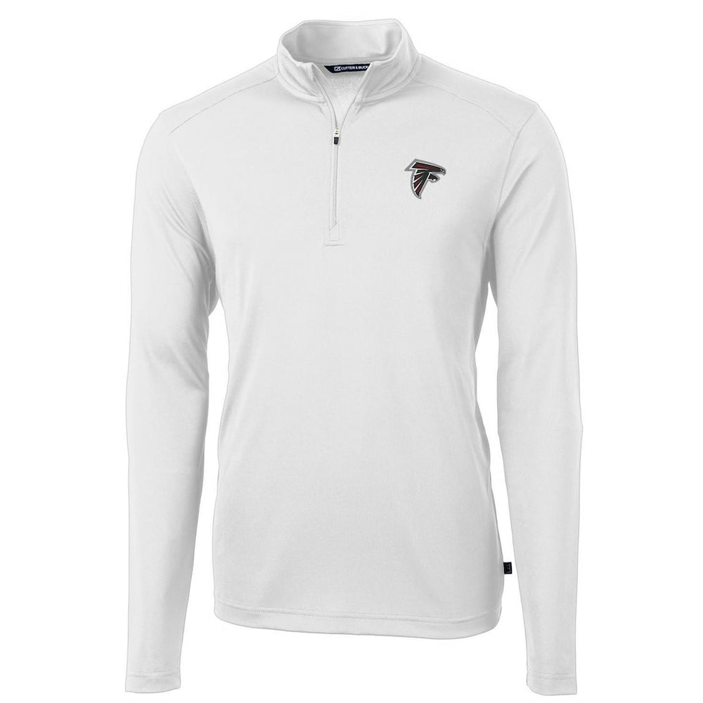 Cutter & Buck Virtue Eco Pique Recycled Quarter-Zip Pullover Jacket - Atlanta Falcons