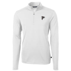 Cutter & Buck Virtue Eco Pique Recycled Quarter-Zip Pullover Jacket - Atlanta Falcons