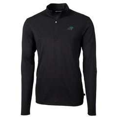 Cutter & Buck Virtue Eco Pique Recycled Quarter-Zip Pullover Jacket - Carolina Panthers