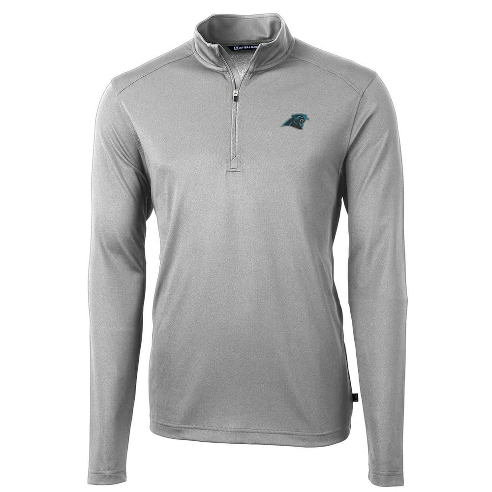 Cutter & Buck Virtue Eco Pique Recycled Quarter-Zip Pullover Jacket - Carolina Panthers