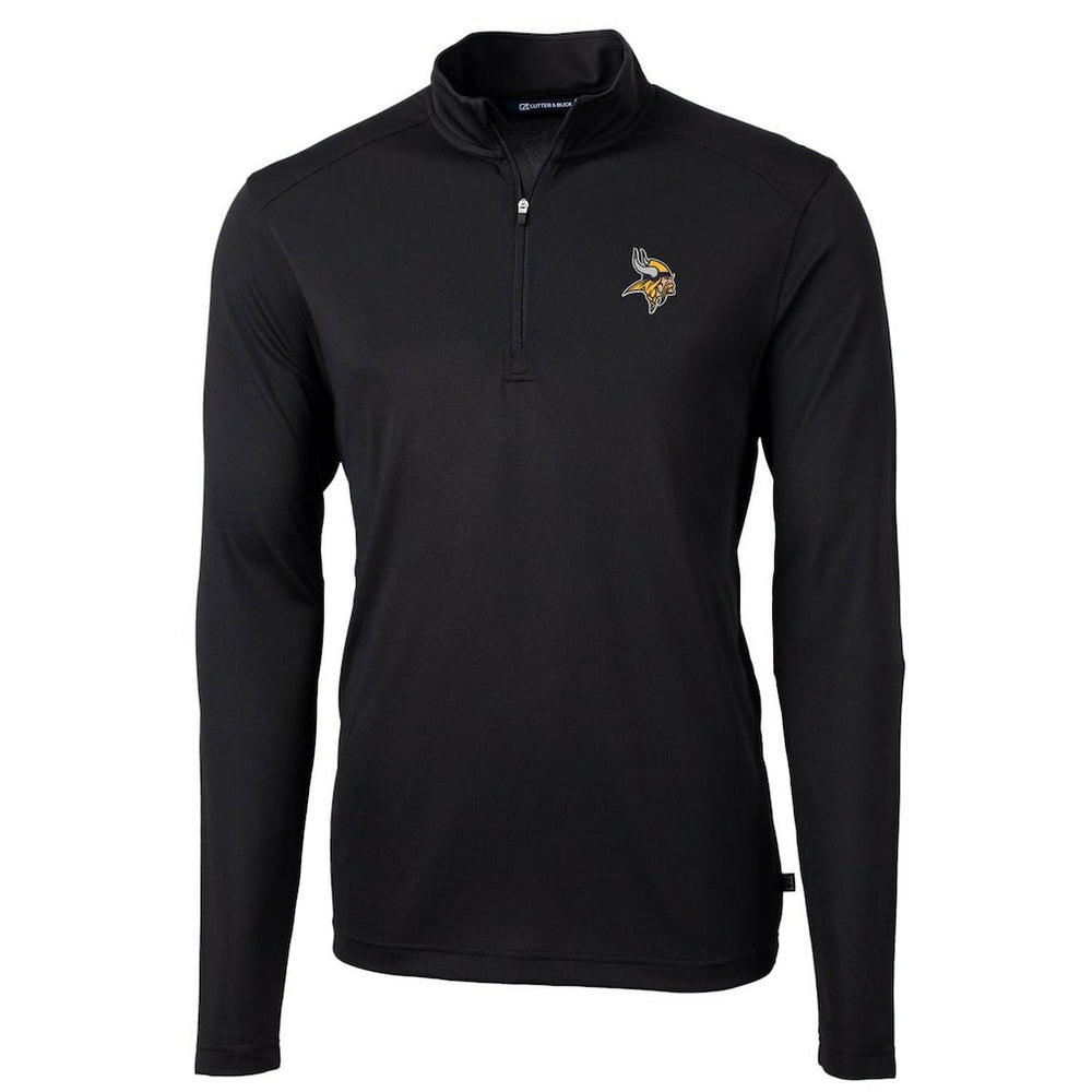 Cutter & Buck Virtue Eco Pique Recycled Quarter-Zip Pullover Jacket - Minnesota Vikings