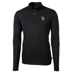 Cutter & Buck Virtue Eco Pique Recycled Quarter-Zip Pullover Jacket - Minnesota Vikings