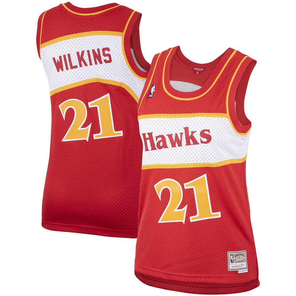 NBA Dominique Wilkins Atlanta Hawks Women's Hardwood Classics Swingman Jersey