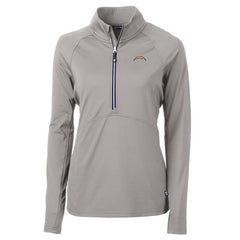 Cutter & Buck Women's Adapt Eco Knit Half-Zip Pullover Jacket - Los Angeles Chargers