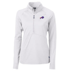Cutter & Buck Women's Adapt Eco Knit Half-Zip Pullover Jacket - Buffalo Bills