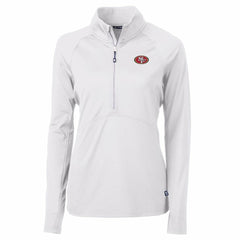 Cutter & Buck Women's Adapt Eco Knit Half-Zip Pullover Jacket - San Francisco 49ers