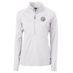 Cutter & Buck Women's Adapt Eco Knit Half-Zip Pullover Jacket - Pittsburgh Steelers