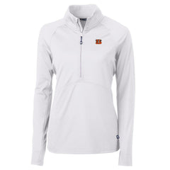 Cutter & Buck Women's Adapt Eco Knit Half-Zip Pullover Jacket - Cincinnati Bengals