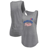 NBA Philadelphia 76ers Women's Quality Time Open Scoop Neck Tri-Blend Tank Top