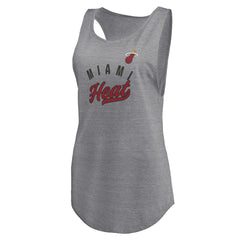 NBA Miami Heat Women's Quality Time Open Scoop Neck Tri-Blend Tank Top