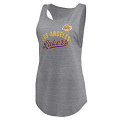 NBA Los Angeles Lakers Women's Quality Time Open Scoop Neck Tri-Blend Tank Top