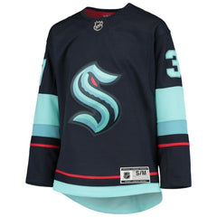 NHL Deep Sea Blue Yanni Gourde Seattle Kraken Youth Home Premier Player Jersey
