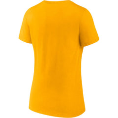 NHL Gold/Heathered Gray Nashville Predators Fanatics Women's 2-Pack V-Neck T-Shirt Set