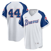MLB Hank Aaron Atlanta Braves Nike Home Cooperstown Collection Player Jersey