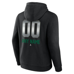 NHL Black Dallas Stars Personalized Midnight Mascot Logo Pullover Hoodie
