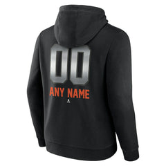 NHL Black Edmonton Oilers Personalized Midnight Mascot Logo Pullover Hoodie