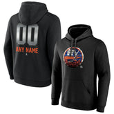 NHL Black New York Islanders Personalized Midnight Mascot Logo Pullover Hoodie