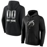 NHL Black Tampa Bay Lightning Personalized Midnight Mascot Logo Pullover Hoodie