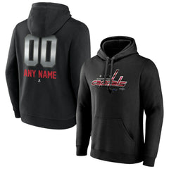 NHL Black Washington Capitals Personalized Midnight Mascot Logo Pullover Hoodie