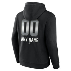 NHL Black Winnipeg Jets Personalized Midnight Mascot Logo Pullover Hoodie