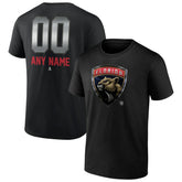 NHL Black Florida Panthers Personalized Midnight Mascot Logo T-Shirt