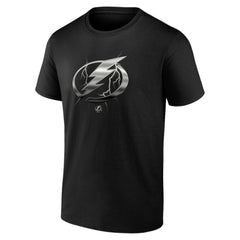 NHL Black Tampa Bay Lightning Personalized Midnight Mascot Logo T-Shirt