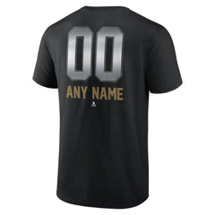 NHL Black Vegas Golden Knights Personalized Midnight Mascot Logo T-Shirt