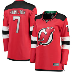 NHL Red Dougie Hamilton New Jersey Devils Fanatics Women's Breakaway Player Jersey