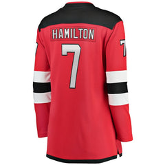 NHL Red Dougie Hamilton New Jersey Devils Fanatics Women's Breakaway Player Jersey