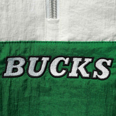 NBA Milwaukee Bucks Women's Half-Zip Windbreaker 2.0 Hoodie