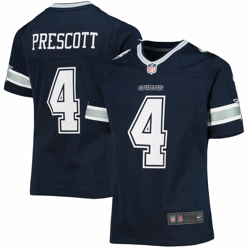 Dak Prescott Girls Youth Team Game Jersey - Dallas Cowboys