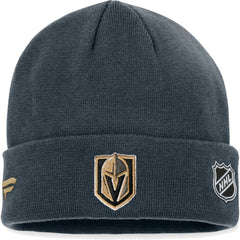 NHL Black Vegas Golden Knights Fanatics Authentic Pro Rink Cuffed Knit Hat