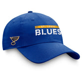 NHL Blue St. Louis Blues Fanatics Authentic Pro Rink Adjustable Hat