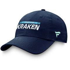 NHL Deep Sea Blue Seattle Kraken Fanatics Authentic Pro Rink Adjustable Hat
