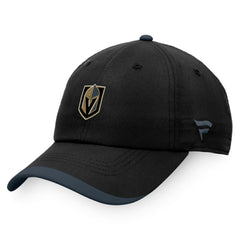 NHL Black Vegas Golden Knights Fanatics Authentic Pro Rink Pinnacle Adjustable Hat