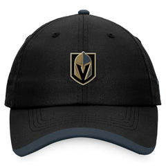 NHL Black Vegas Golden Knights Fanatics Authentic Pro Rink Pinnacle Adjustable Hat