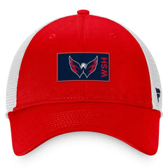 NHL Red/White Washington Capitals Fanatics Authentic Pro Rink Trucker Snapback Hat