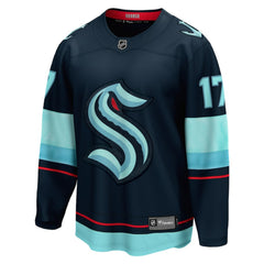 NHL Navy Jaden Schwartz Seattle Kraken Fanatics Home Breakaway Player Jersey