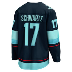 NHL Navy Jaden Schwartz Seattle Kraken Fanatics Home Breakaway Player Jersey