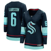 NHL Deep Sea Blue Adam Larsson Seattle Kraken Fanatics Women's Home Breakaway Player Jersey