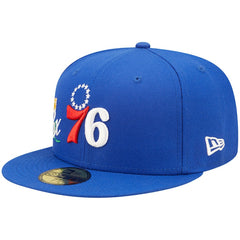 NBA Philadelphia 76ers 3x NBA Finals Champions Crown 59FIFTY Fitted Hat